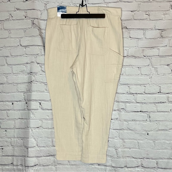 Old Navy Slouchy Tapered Wish Bone High Rise Cotton Cargo Pants 16 NWT - Picture 5 of 14